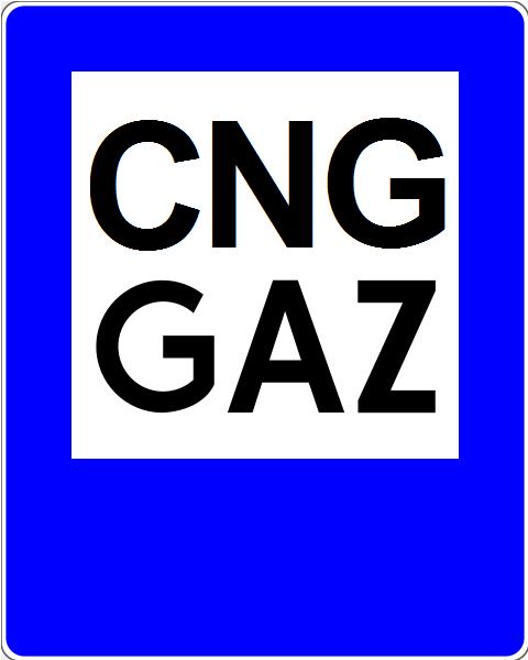 Znak D-23a 'CNG GAZ'